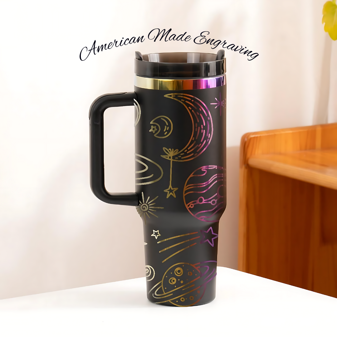 Stainless Steel Tumbler with Removable Handle (40oz)