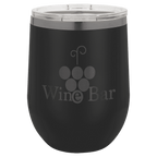 Black/Ghost Black Polar Camel 12 oz. Stemless Wine Tumbler