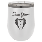 White/Ghost Black Polar Camel 12 oz. Stemless Wine Tumbler
