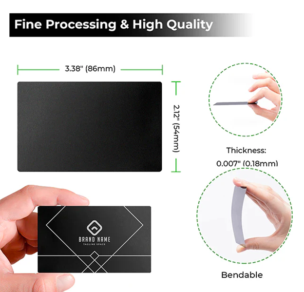 Aluminum Business Cards